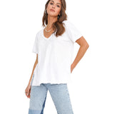 Knock Out V-Neck Tee - Denny's