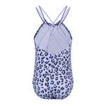 1pc Beach Leopard Halter Bathing Suit - Denny's