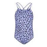 1pc Beach Leopard Halter Bathing Suit - Denny's