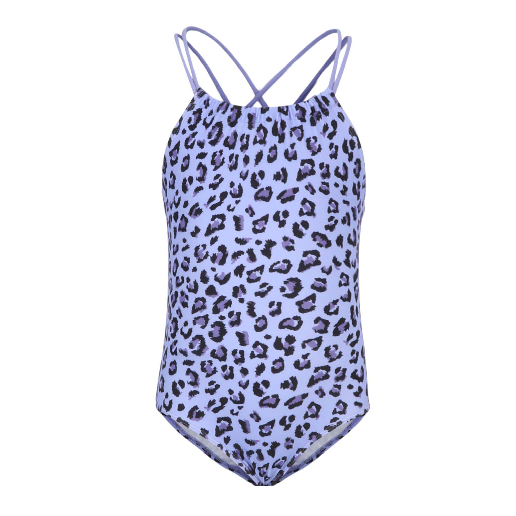 1pc Beach Leopard Halter Bathing Suit - Denny's