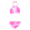 2pc Tie Dye Beach Girl Halter Bikini - Denny's