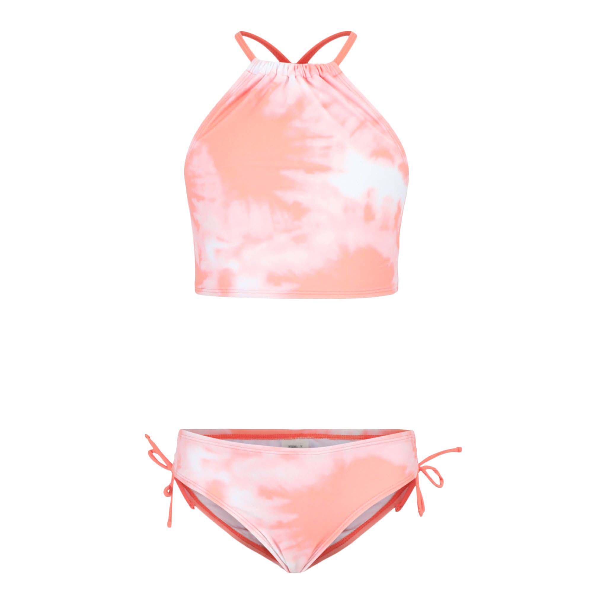 2pc Tie Dye Beach Girl Halter Tankini - Denny's