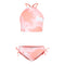 2pc Tie Dye Beach Girl Halter Tankini - Denny's
