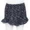 Ruffle Short Black White Stripe Print - Denny's