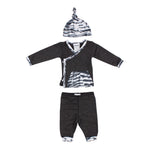 Three Piece Take Home Set Charcoal Tie Dye Pocket - Denny's