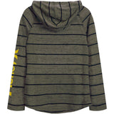 Stripe Cloud Slub Jersey Hoodie - Denny's