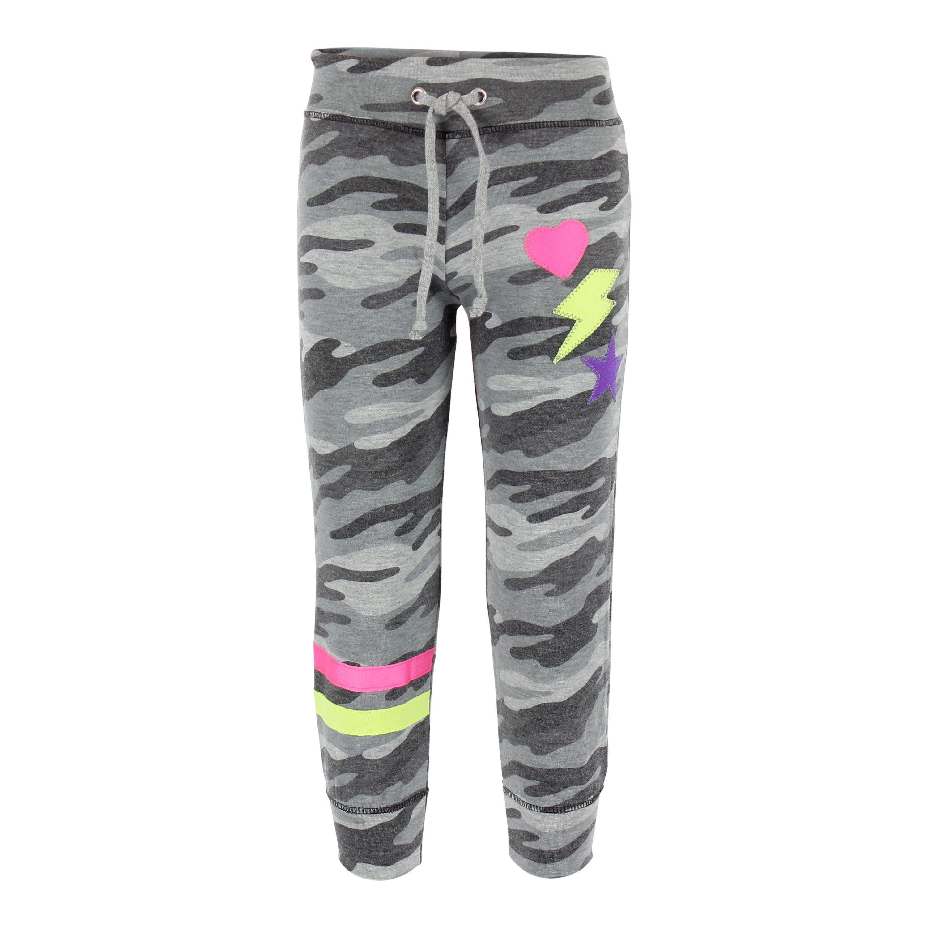 Camo Sweatpant with Neon Appliques - Denny's