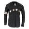 Long Sleeve Hoody Slub with Foil Stripe Arm - Denny's