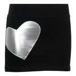 Skirt w Slv Foil Hrt - Denny's