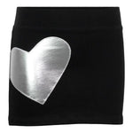 Skirt with Silver Foil Heart - Denny's