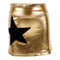 Foil Skirt with Black Star - Denny's