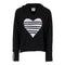 Hacci Hoody with Black/White Athletic Heart - Denny's
