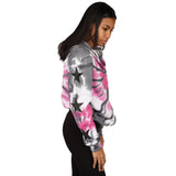 Black Stars Pink Charcoal Zip Hoodie - Denny's