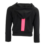 Cropped Hacci Hoody with Neon Stars - Denny's
