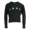 Long Sleeve Tie Dye Hacci Hoody Stripe Stars Down Back - Denny's