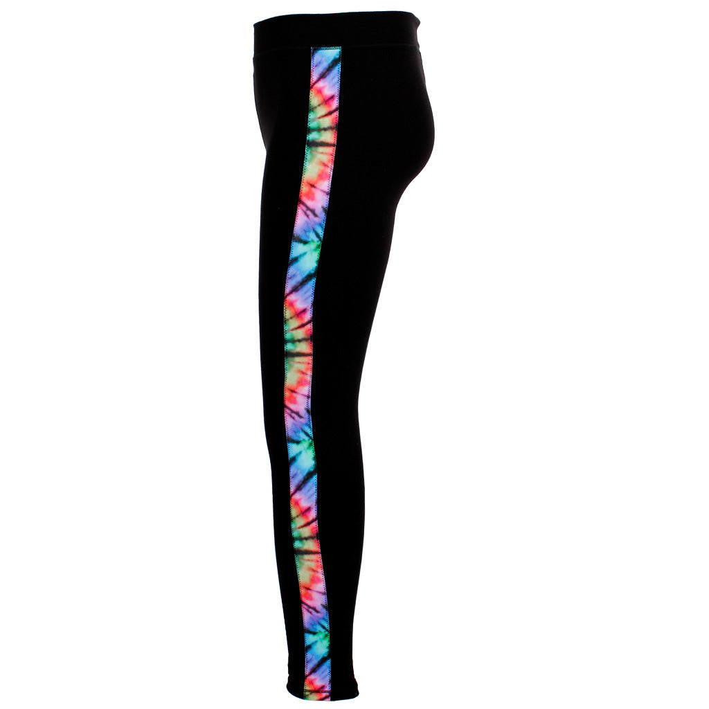 Legging with Tie Dye Stripe Down Side - Denny's
