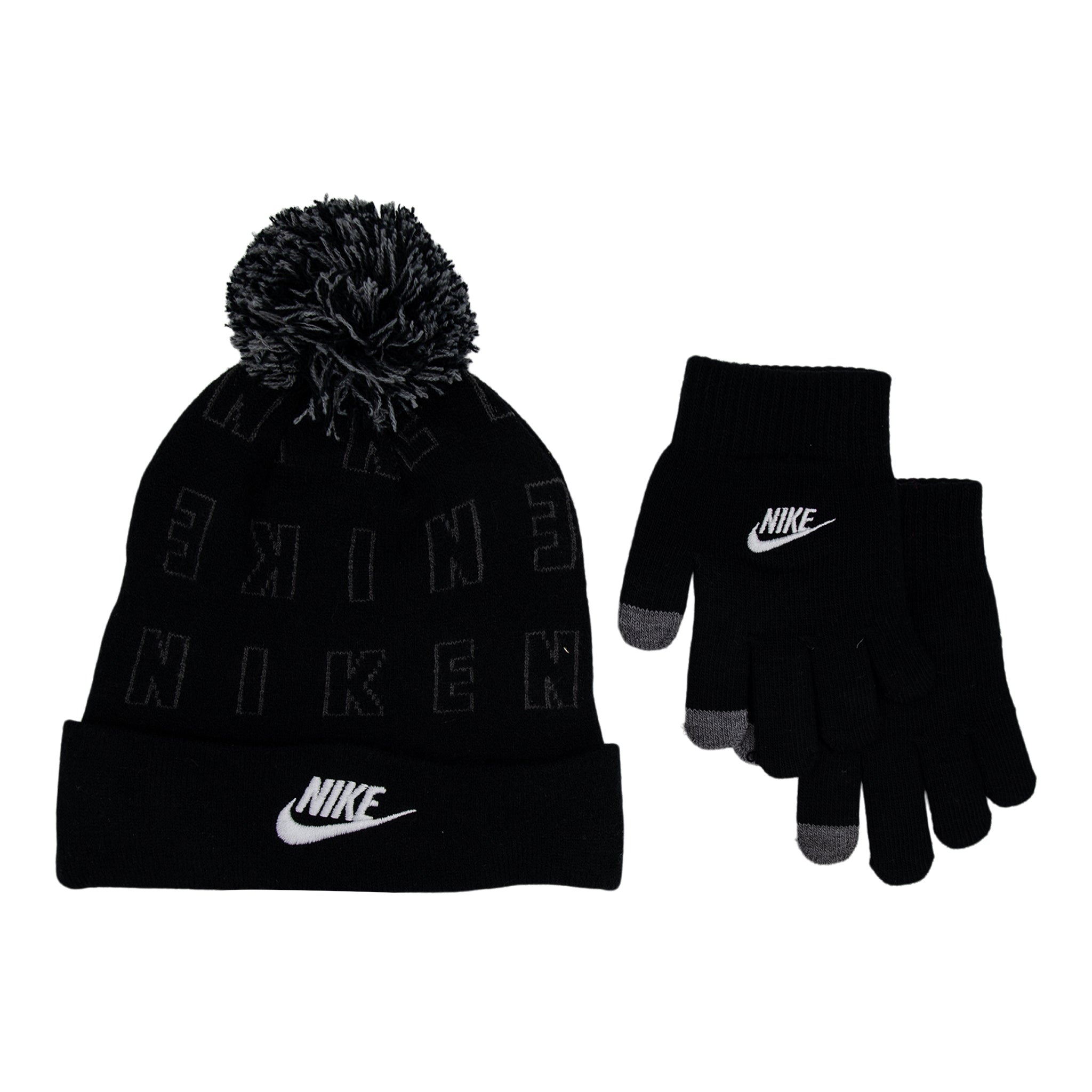 Jacquard Pom Beanie & Glove Set - Denny's