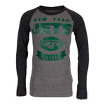 Jets Equipped Triblend Raglan - Denny's