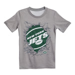 Jets Break Through Tri Blend Tee - Denny's