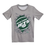 Jets Break Through Tri Blend Tee - Denny's