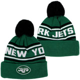 Jets Cuffed Hat with Pom - Fits Sizes 8-20 - Denny's