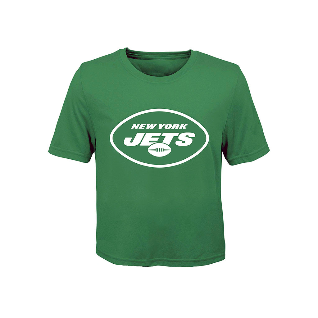 Short Sleeve Distressed Jets Logo Tee - Denny's