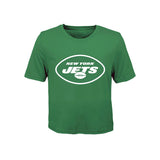 Short Sleeve Distressed Jets Logo Tee - Denny's