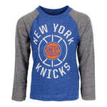 Long Sleeve New York Knicks Fadeaway Raglan - Denny's