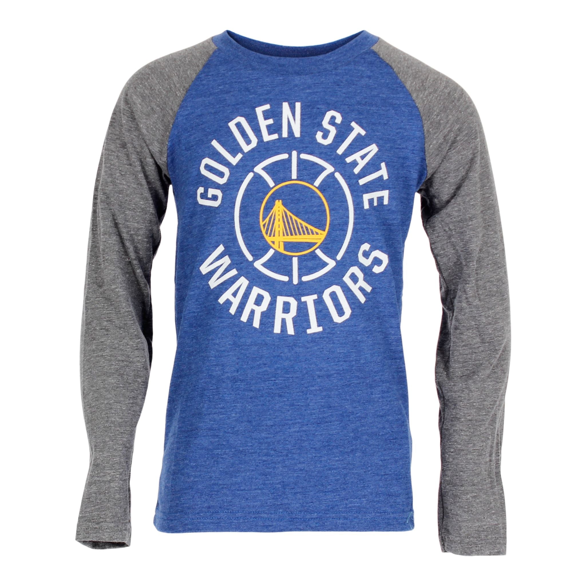 Warriors Fadeaway Tri Raglan - Denny's