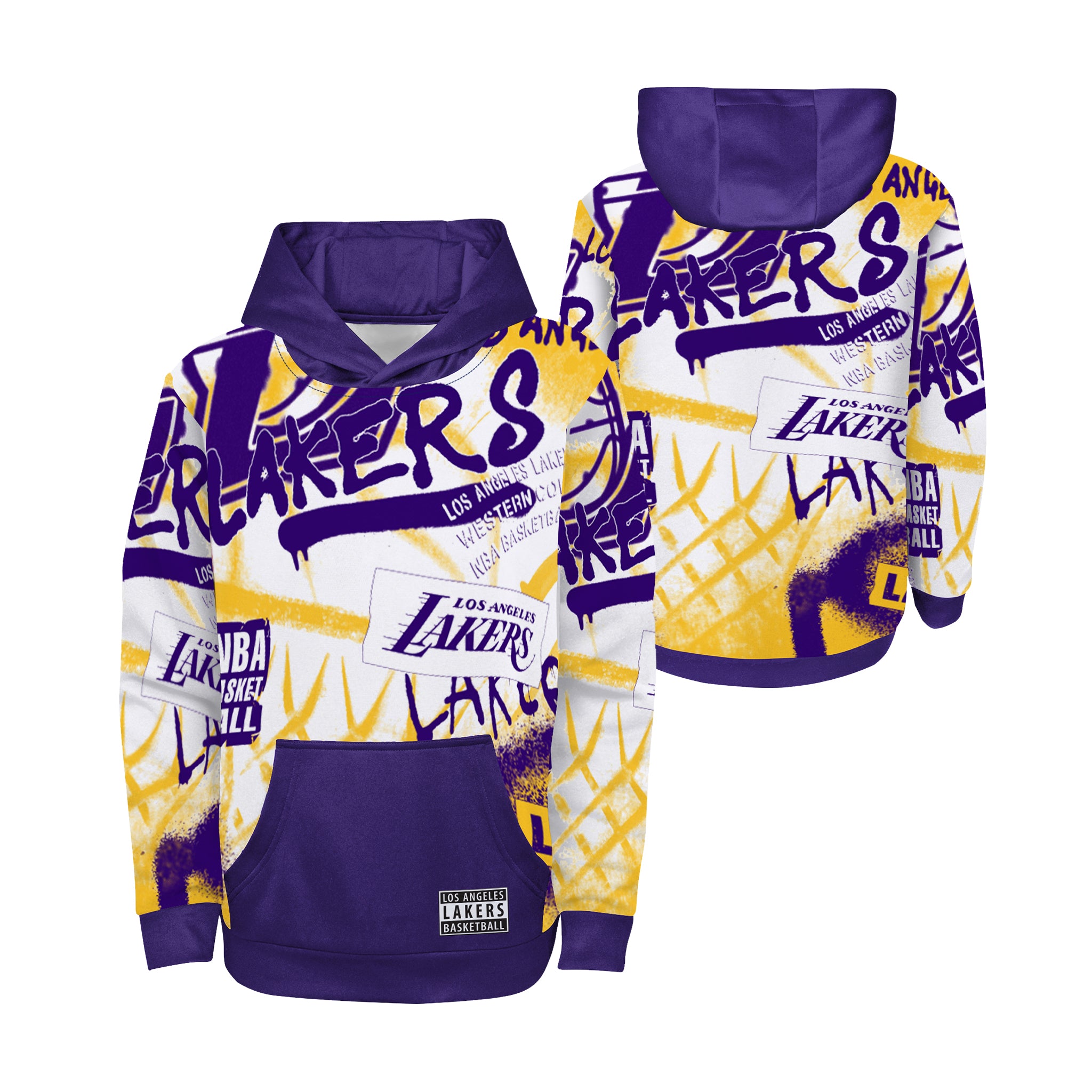 Lakers Sprayball Sublimated Hoodie - Denny's