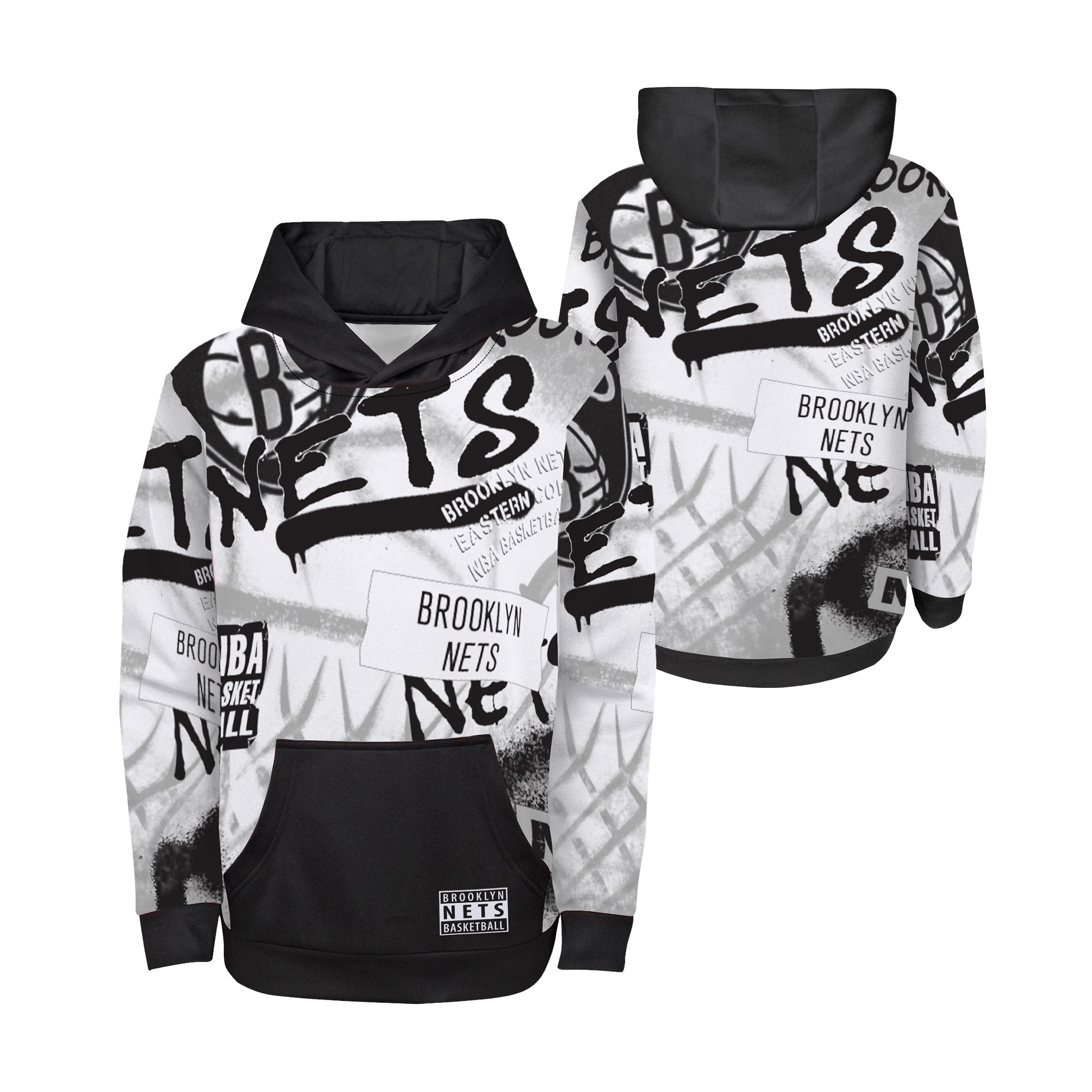 Nets Sprayball Sublimated Hoodie - Denny's