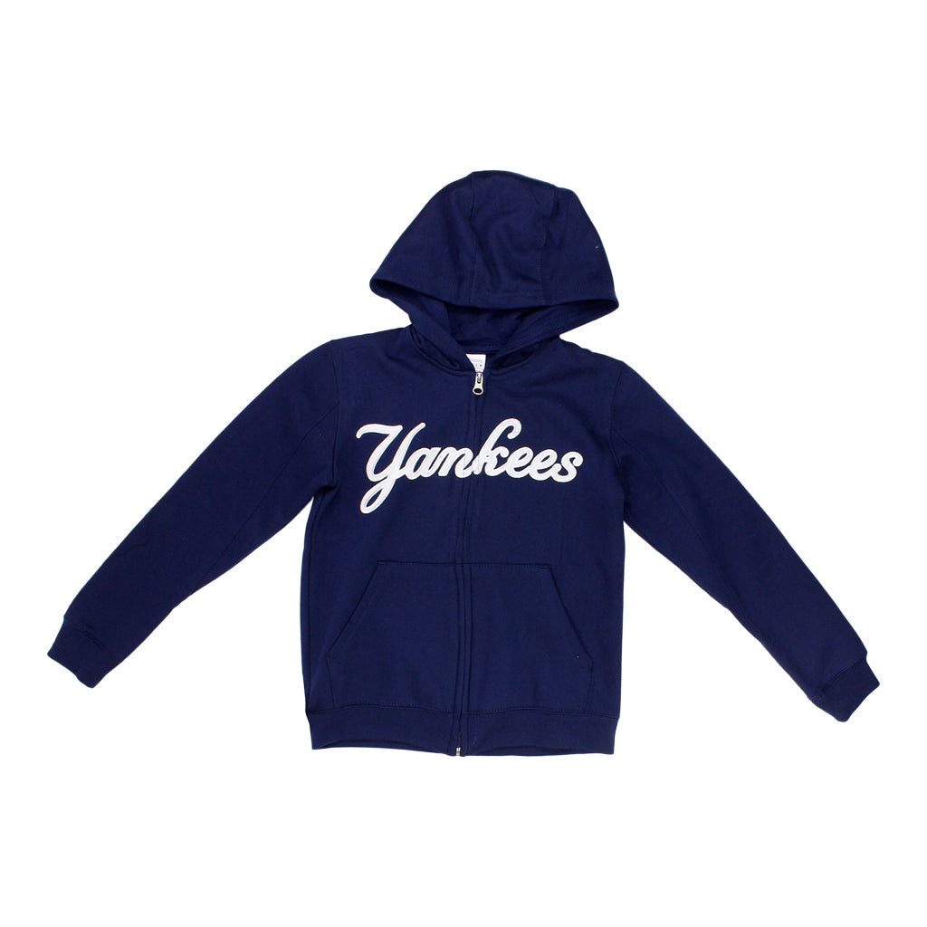 Yankees Wordmark Full Zip Hoodie - Denny's