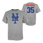Verlander Mets Triblend Name & Number Tee - Denny's