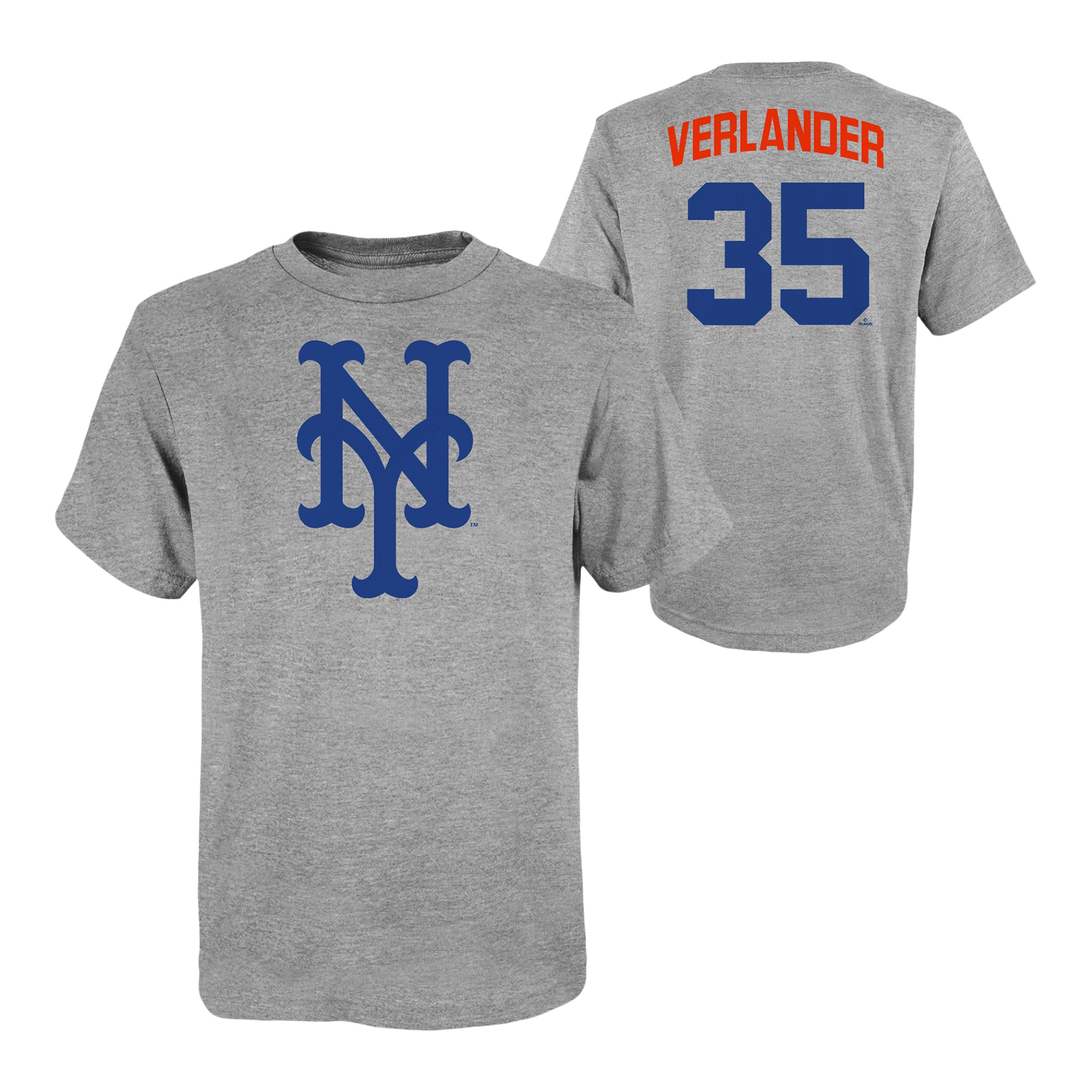 Verlander Mets Triblend Name & Number Tee - Denny's