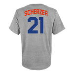 Scherzer Mets Triblend Name & Number Tee - Denny's