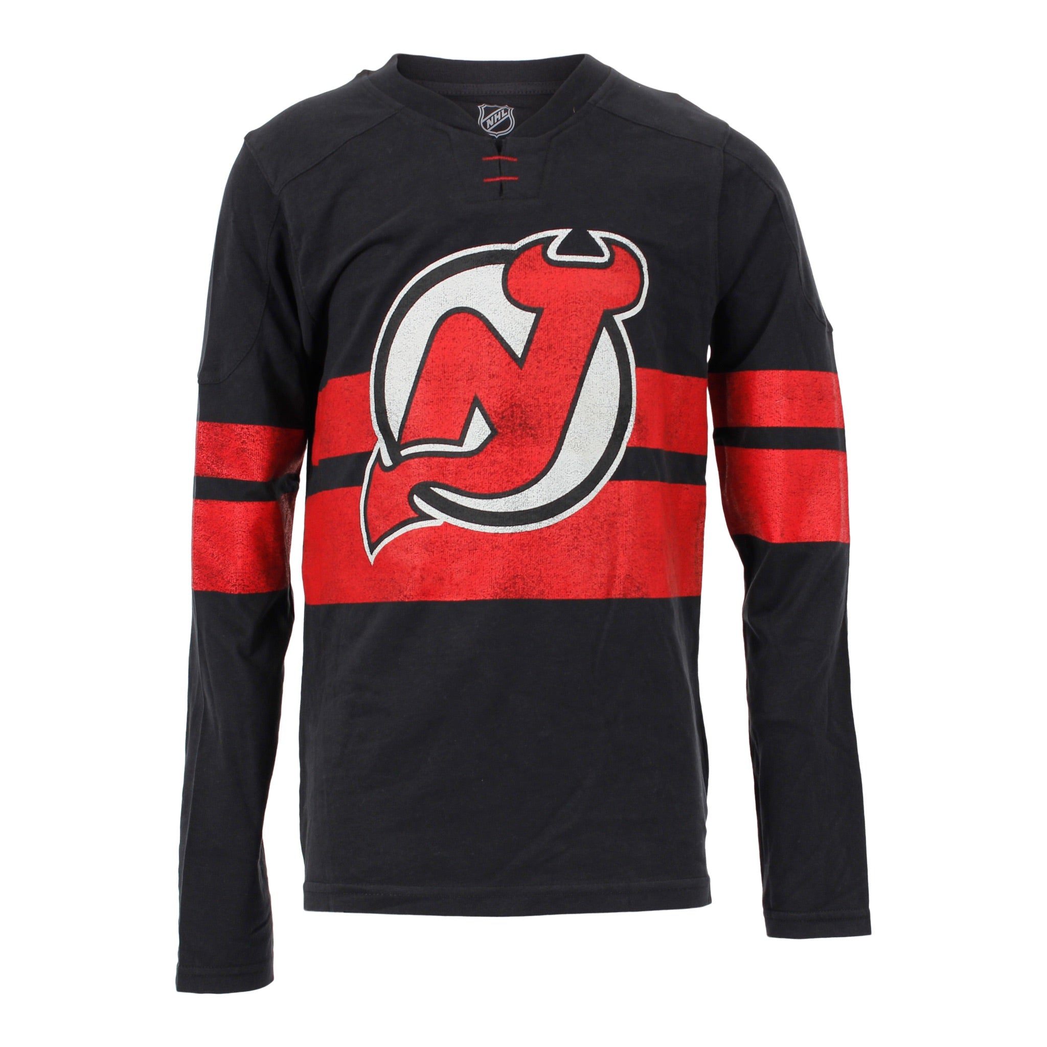 Devils Featurered Classic Long Sleeve Top - Denny's