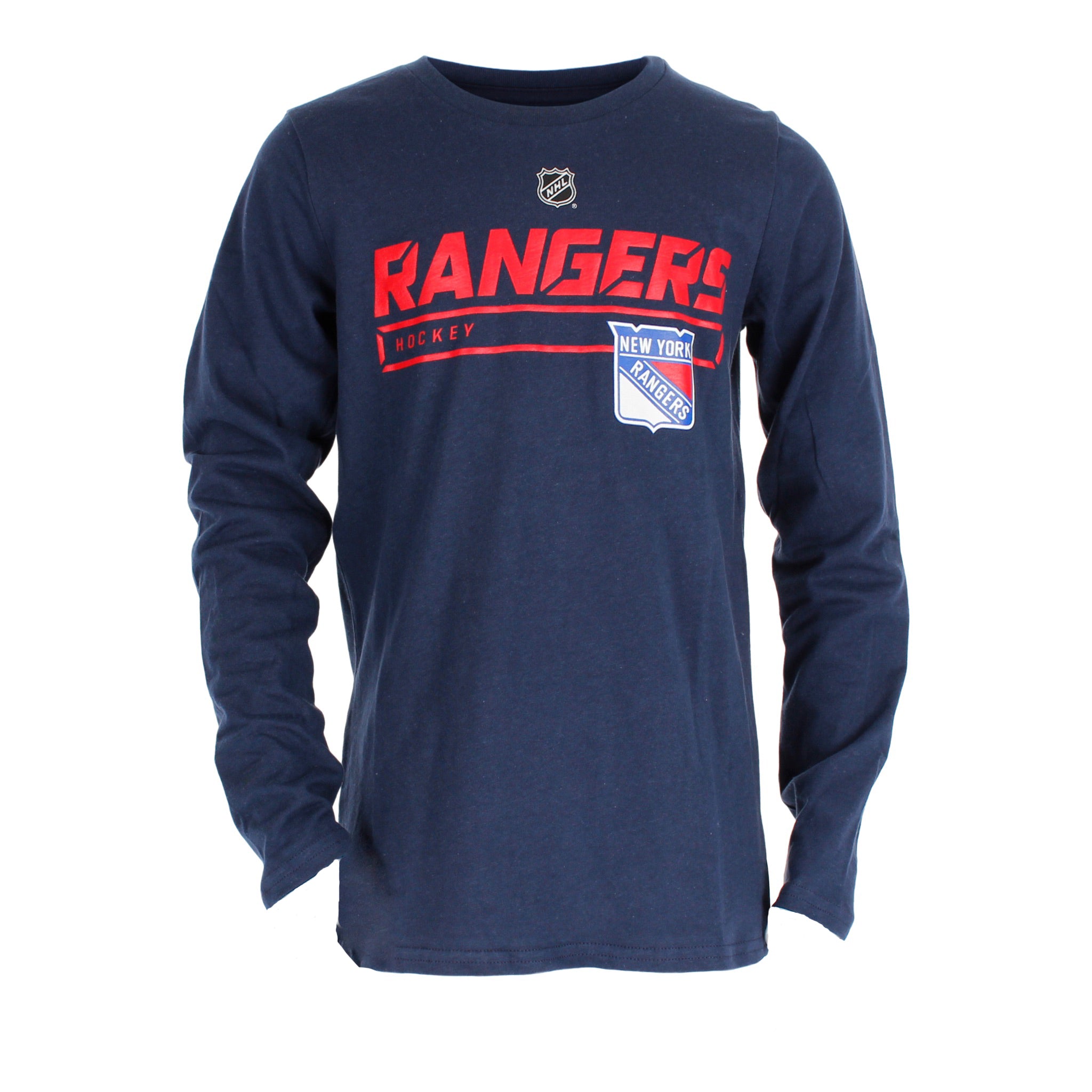 Rangers On Ice Primary Long Sleeve Tee - Denny's