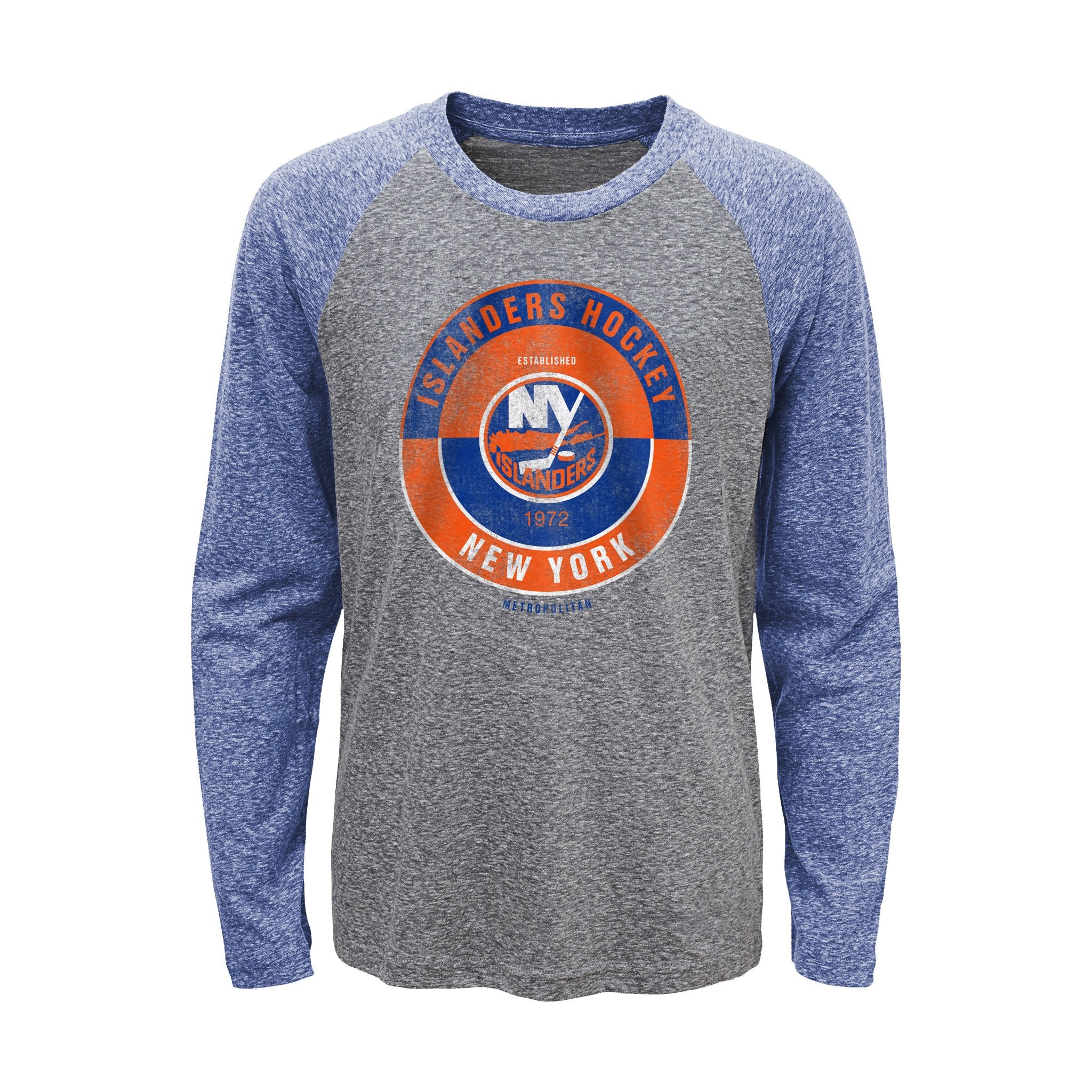 Islanders Rink Splatter Raglan - Denny's