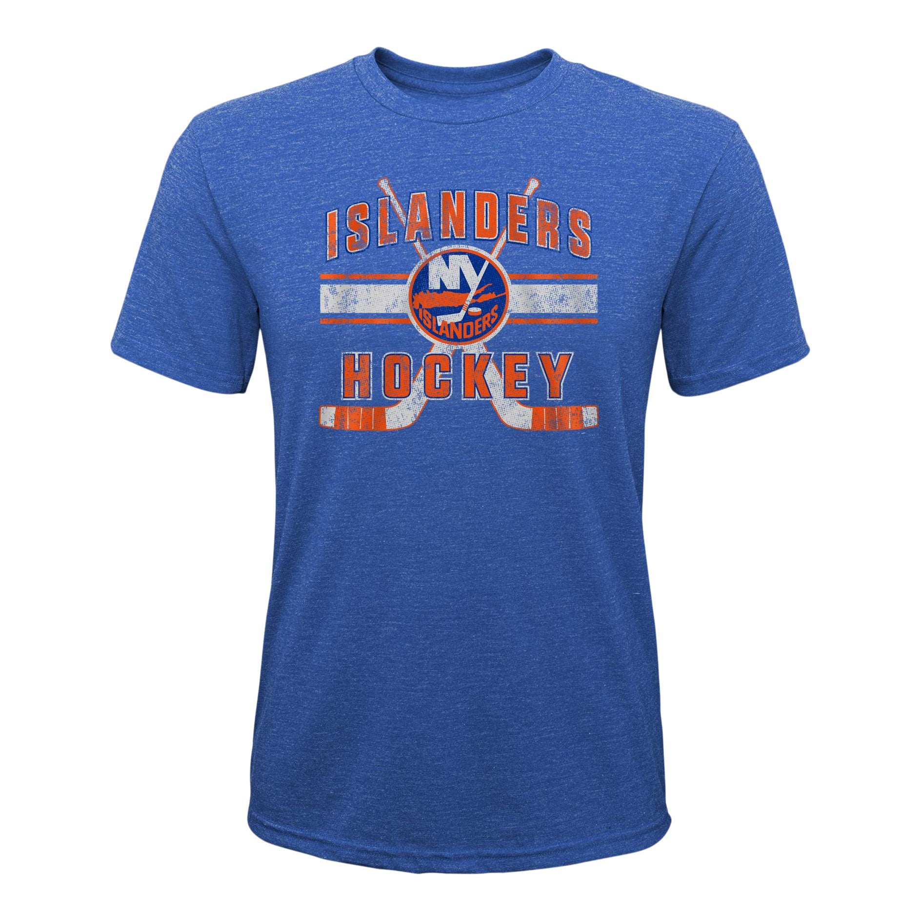 Islanders Super Stripe Triblend Tee - Denny's
