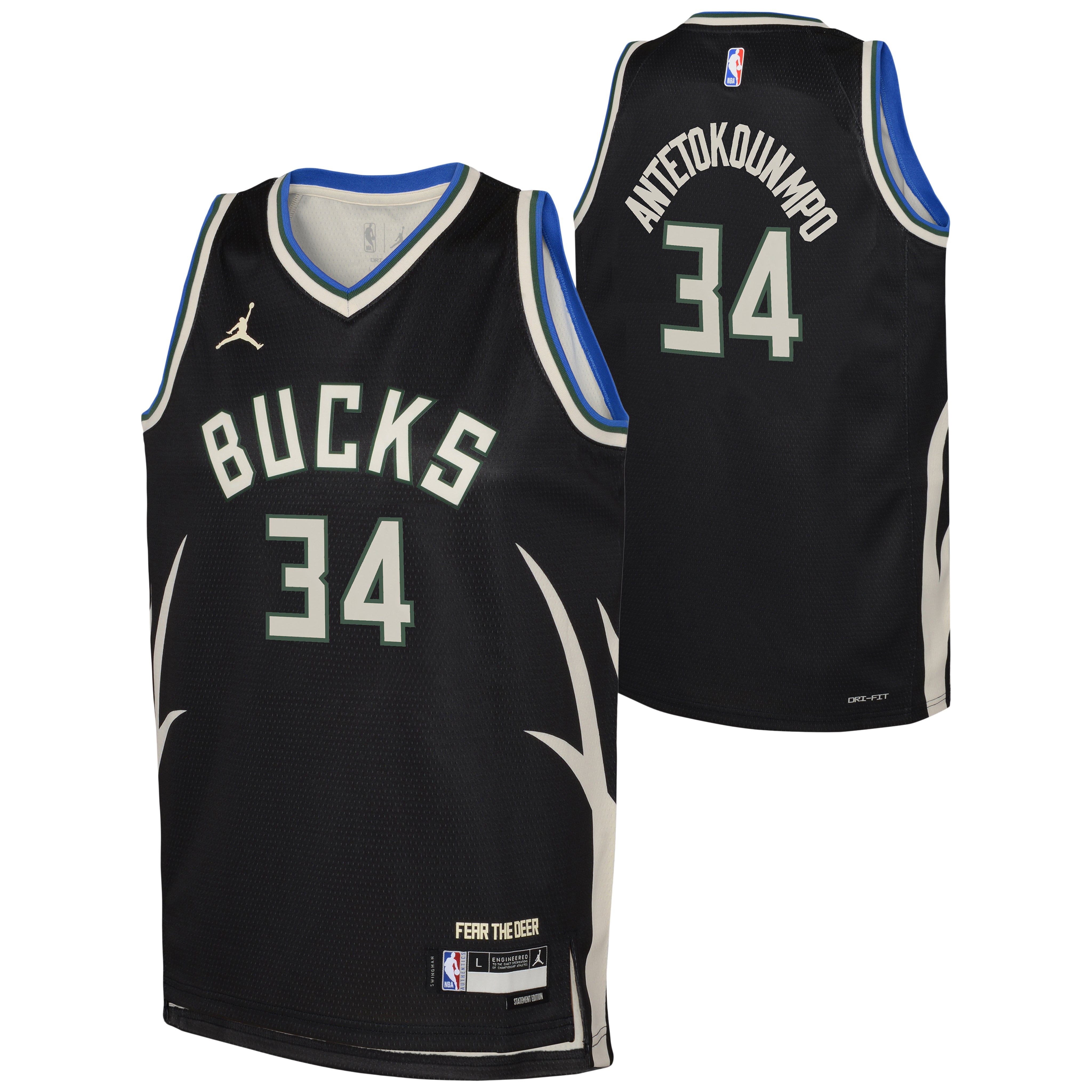 Antetokounmpo Bucks Staterment Jersey - Denny's