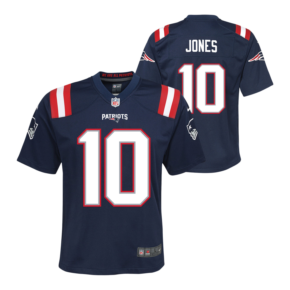 M Jones Patriots Game Jersey | Denny's