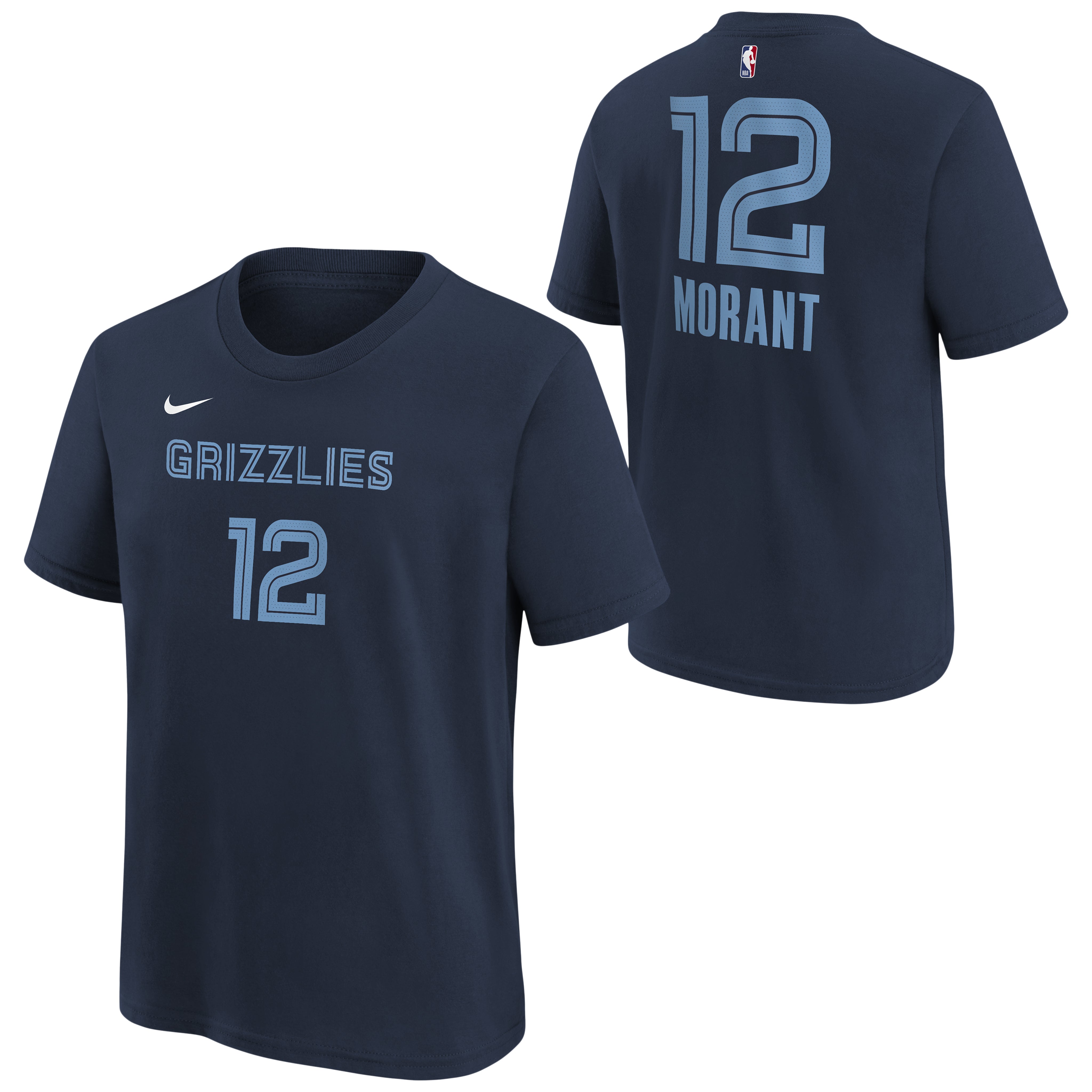 Morant Grizzlies Icon Name & Number Tee - Denny's