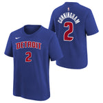 Cunningham Pistons Icon Name & Number Tee - Denny's