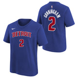 Cunningham Pistons Icon Name & Number Tee - Denny's