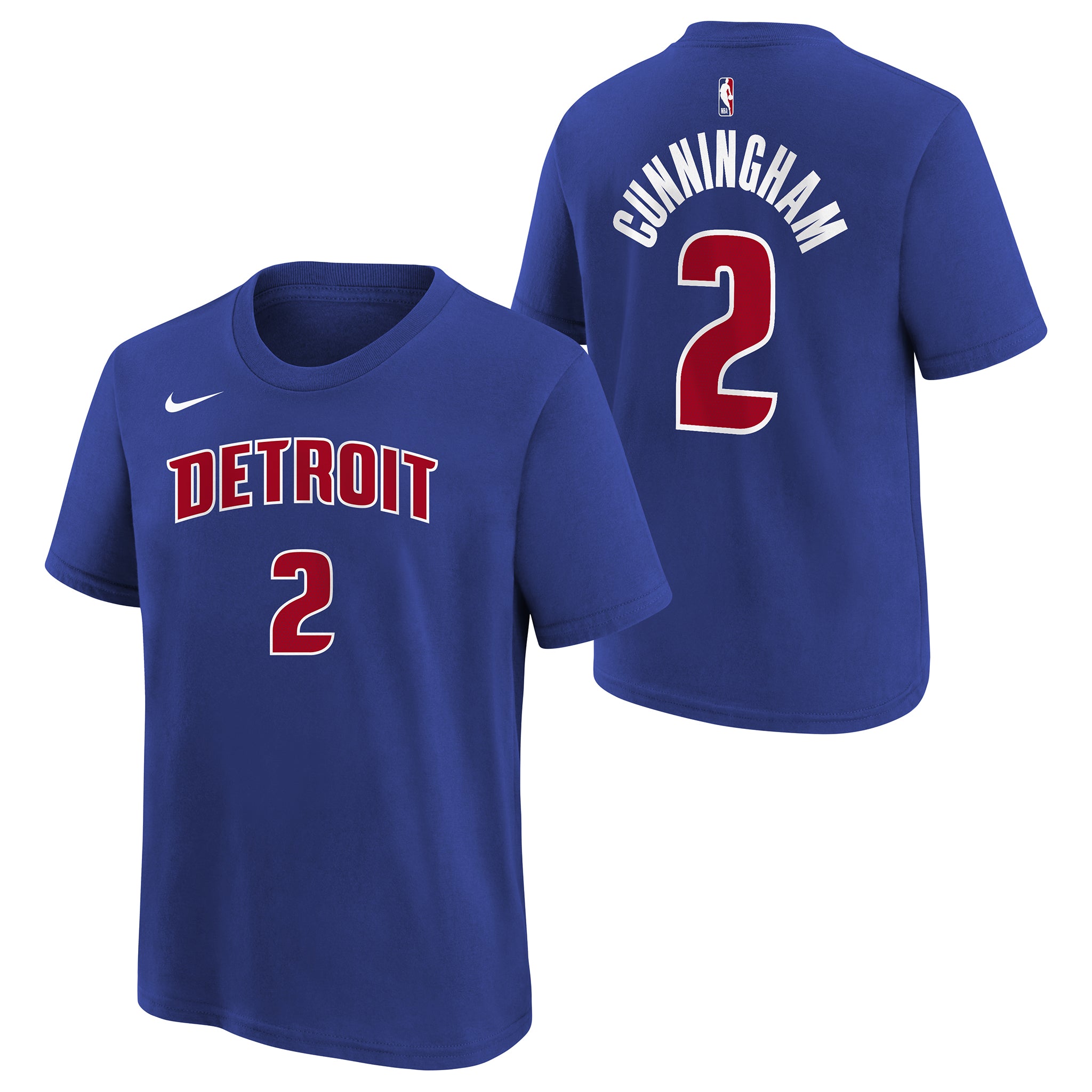 Cunningham Pistons Icon Name & Number Tee - Denny's