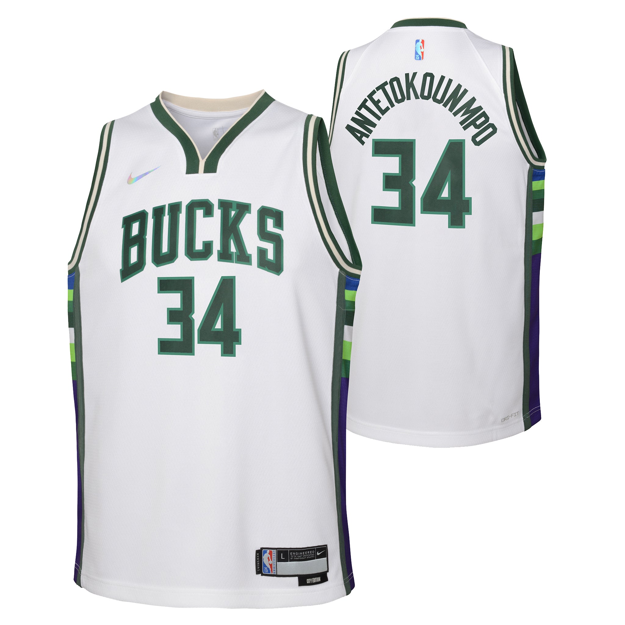 Antetokounmpo Bucks Mixtape Swingman Jersey - Denny's