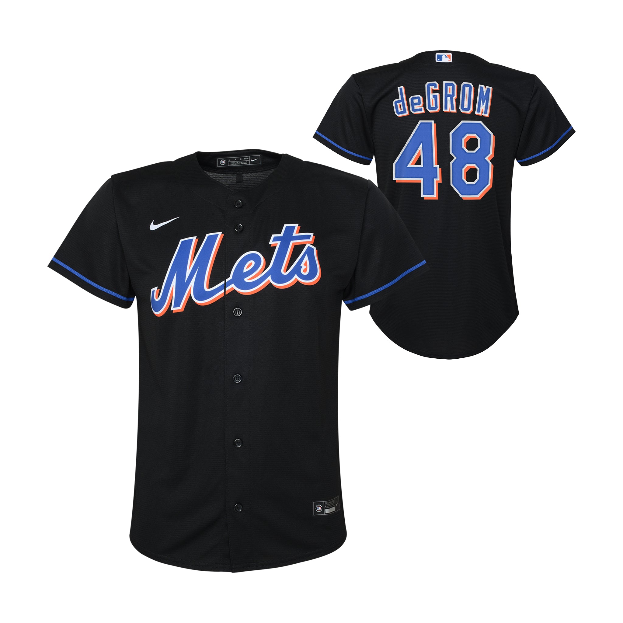 Degrom Mets Black Jersey - Denny's