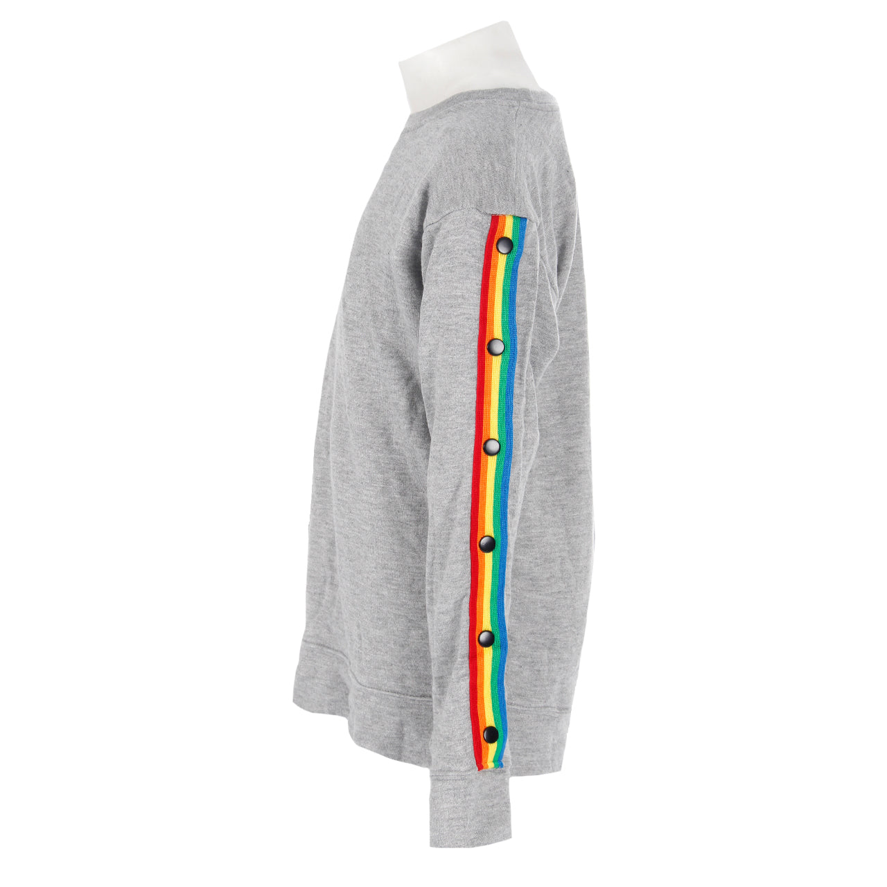 Sweatshirt with Rainbow Snaps Down Arm - Denny's