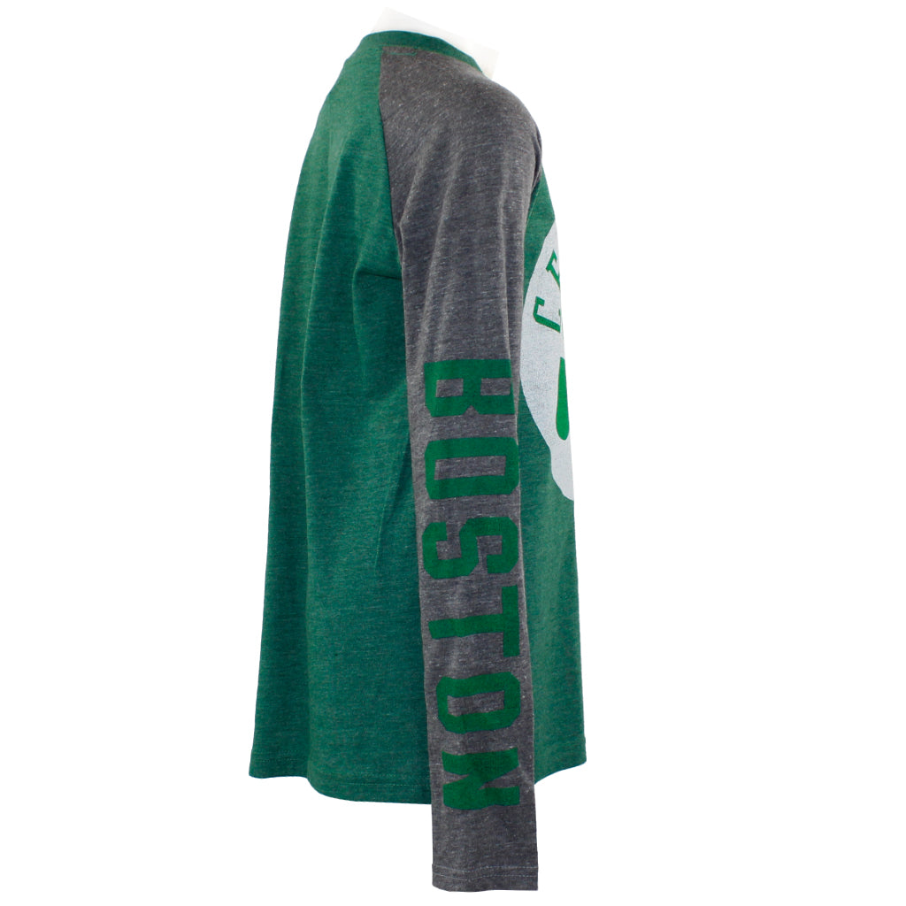 Celtics Fade Away Long Sleeve Raglan Tee - Denny's