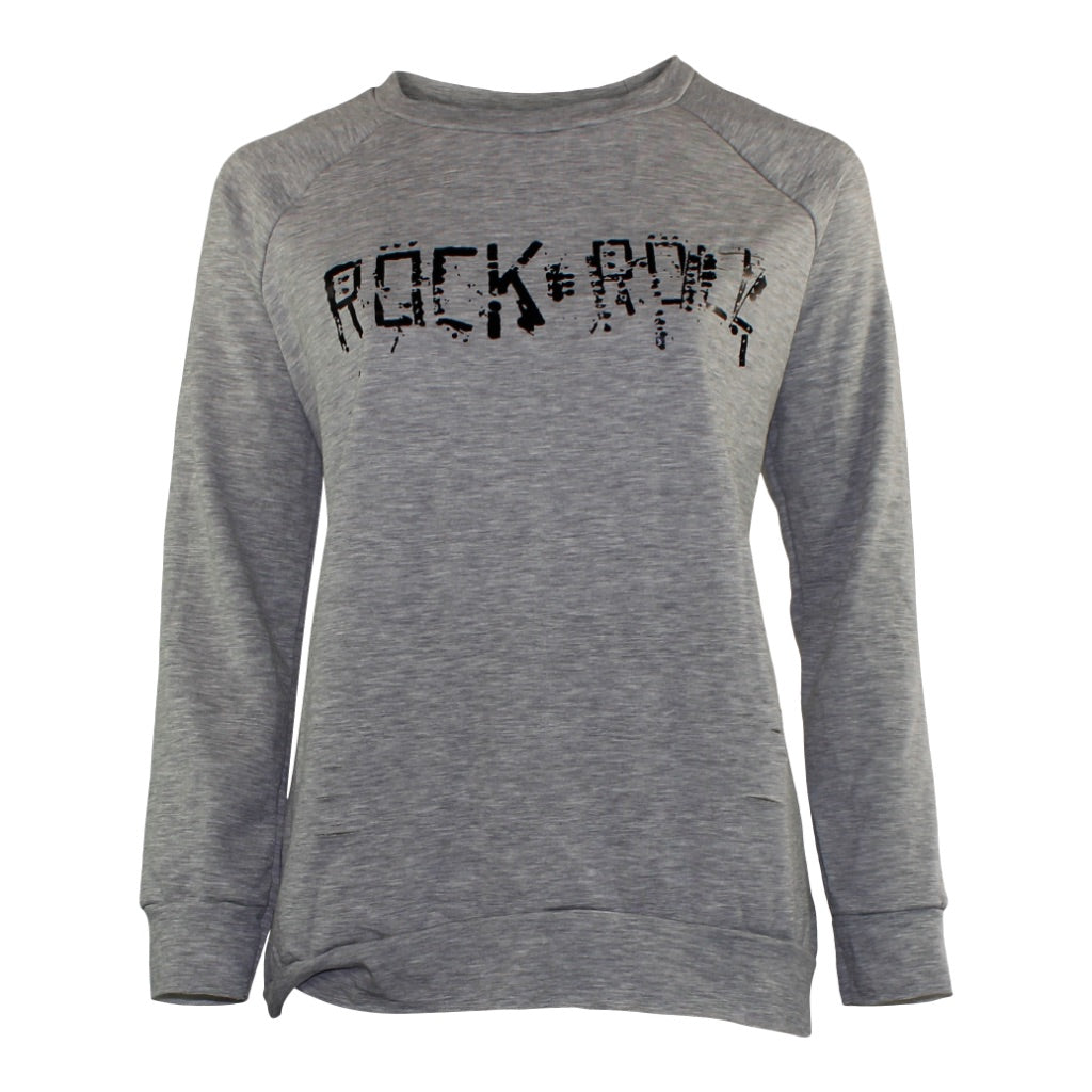 Fleece Sweatshirt with Neck Cut - Denny's
